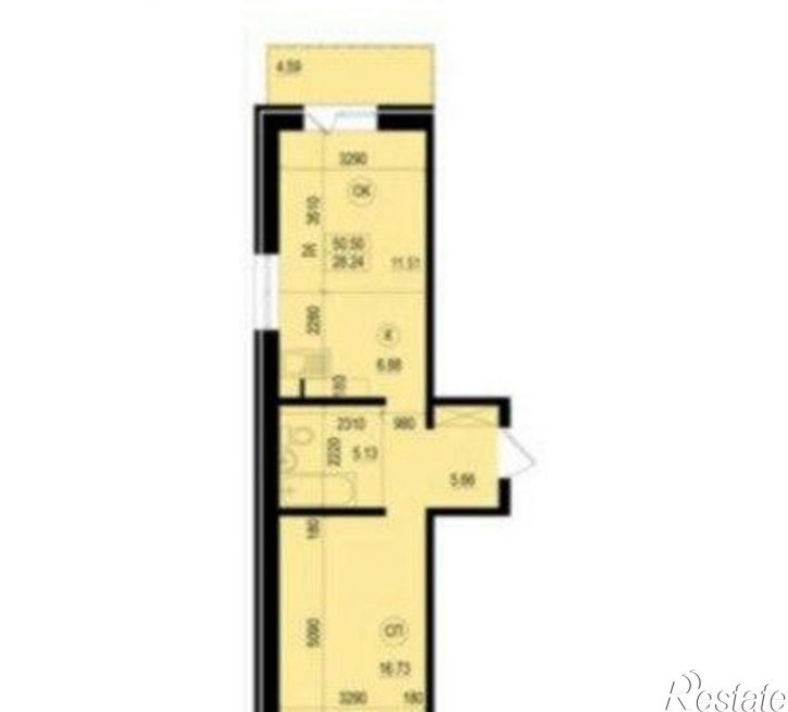 2-комн квартира Конечный пр-д, 1,  д. 1