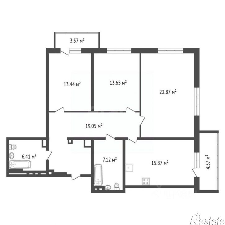 3-комн квартира ул Лермонтова, 343/7,  д. 343/7