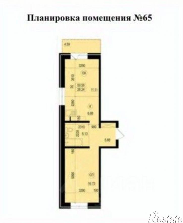 2-комн квартира Конечный пр-д, 1,  д. 1