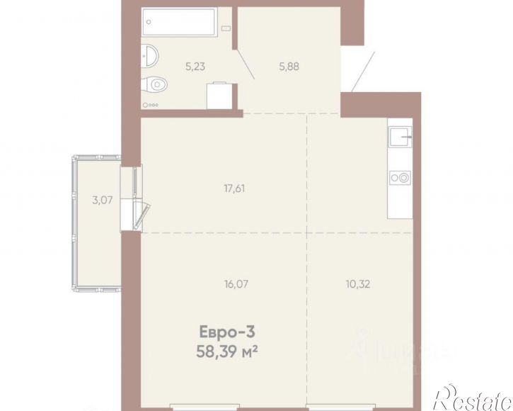 2-комн квартира в новом доме ул Советская, 109/3,  д. 109/3