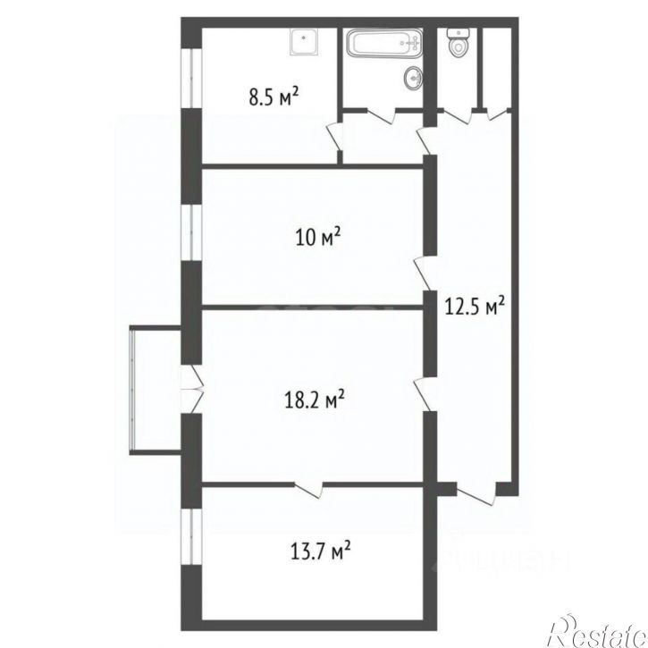 3-комн квартира ул Декабрьских Событий, 107б,  д. 107б