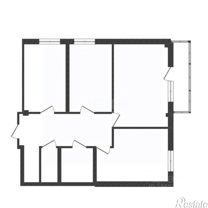 3-комн квартира улица Семёна Лагоды, 4/1,  д. 4/1