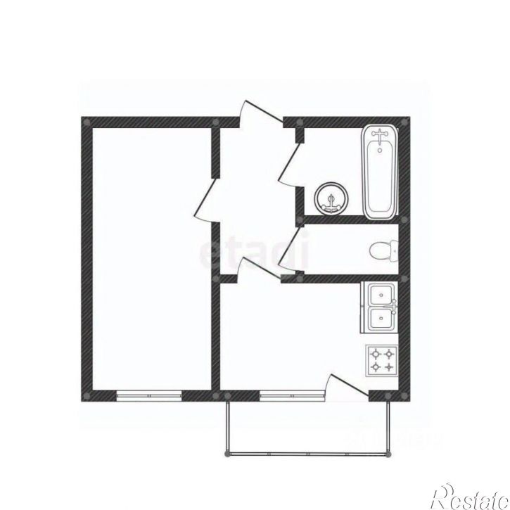 1-комн квартира улица Сурнова, 30/7,  д. 30/7