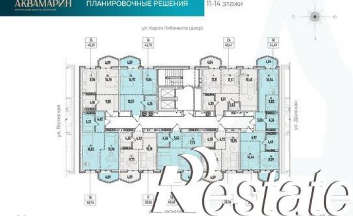 1-комн квартира в новом доме Донская улица, 5А,  д. 5А