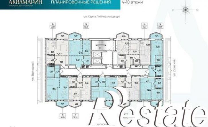 1-комн квартира в новом доме Донская улица, 5А,  д. 5А