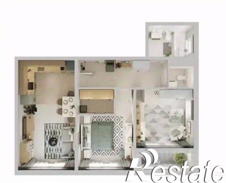 1-комн квартира в новом доме улица Берёзовая Роща, 13Б,  д. 13Б