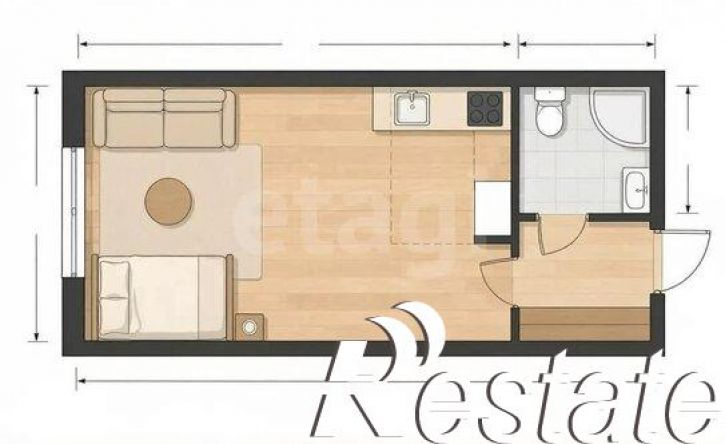 1-комн квартира бульвар Рябикова, 16В,  д. 16В