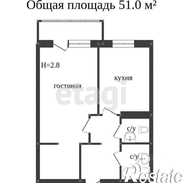 1-комн квартира