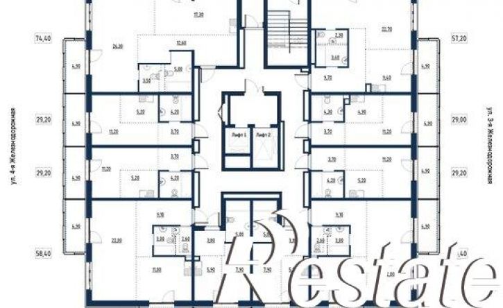 2-комн квартира в новом доме улица Румянцева, 38,  д. 38