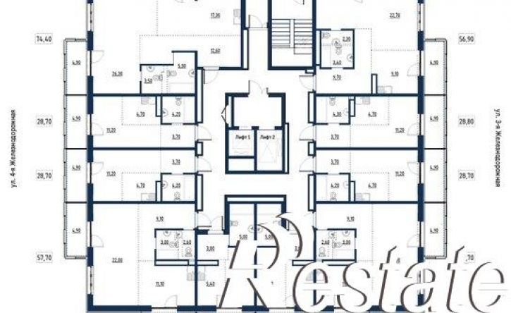 1-комн квартира в новом доме улица Румянцева, 38,  д. 38