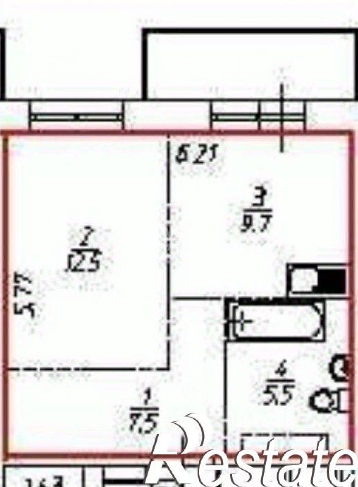 1-комн квартира Гравийная улица, 22/6,  д. 22/6