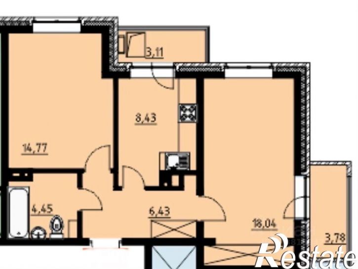 2-комн квартира улица Румянцева, 48,  д. 48