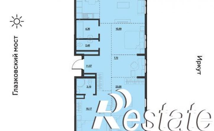 5-комн квартира улица Набережная Иркута, 23,  д. 23