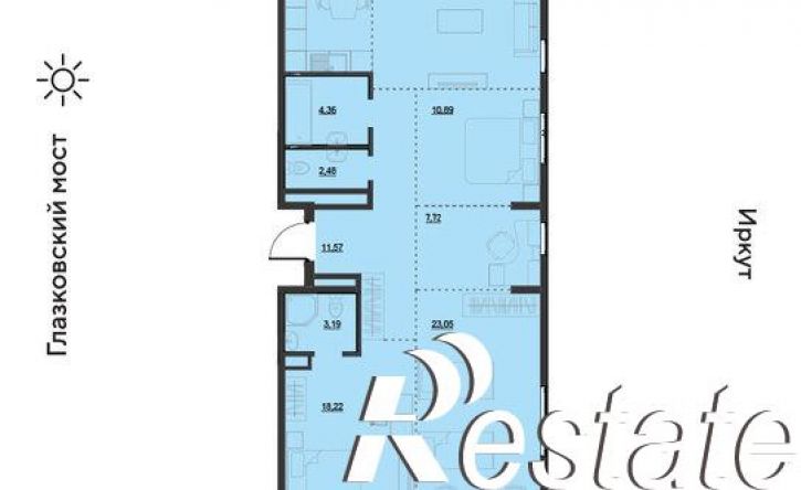 5-комн квартира улица Набережная Иркута, 23,  д. 23