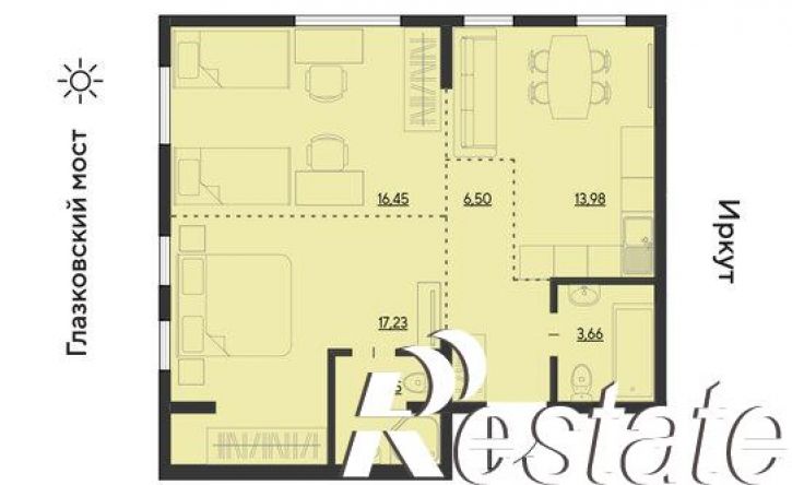 3-комн квартира улица Набережная Иркута, 23,  д. 23