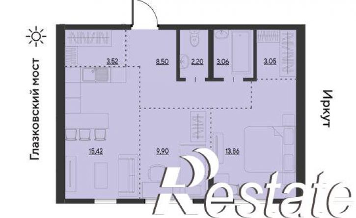 3-комн квартира улица Набережная Иркута, 23,  д. 23