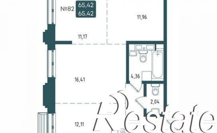3-комн квартира в новом доме Старо-Кузьмихинская улица, 39/1,  д. 39/1